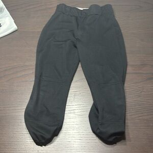Wilson black youth large knee high baseball pants